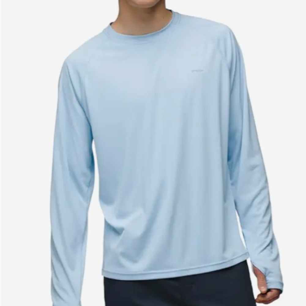 Prana Men's Sky Blue Long Sleeve Tee
